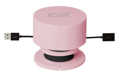 PINK iCoilÂ® REGULAR BLACK CABLE