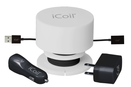 WHITE iCoilÂ® PLUS BLACK CABLE