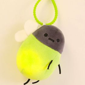 Creative Glowing Cartoon Firefly Plush Bag Pendant