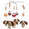 nurserHandmade Dogs Baby Crib Mobile Nursery Room Decor Musical Mobile Crib Toy for Girls Boys