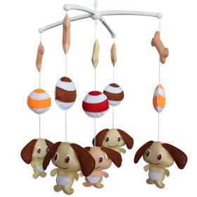 nurserHandmade Dogs Baby Crib Mobile Nursery Room Decor Musical Mobile Crib Toy for Girls Boys