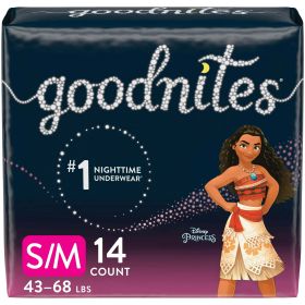 GoodNites Goodnites Girls' Nighttime Bedwetting Underwear Size S/M, 14 Count