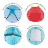 Princess Castle Play Tent, Kids Foldable Games Tent House Toy for Indoor & Outdoor Use-Blue