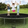 Simple Deluxe Trampoline Ladder with Horizontal Wide Steps Skid-Proof Steps Simple Deluxe 12FT 14FT Trampoline Stairs Accessories, Universal Hook UV T