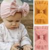 2Pcs/Lot Baby Headband Sets Bow Baby Girl Nylon Headbands Twist Cable Soft Knot Turban Kids Headwear Baby Accessories Haarband