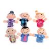 6PCS Puppets soft family finger glove hand educational bed story learning Funny girls toys boys feisty pets finger dolls kids