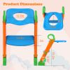 Potty Training Toilet Seat w/ Steps Stool Ladder For Children Baby Foldable Splash Guard Toilet Trainer