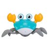 Crawling Crab Baby Toy with Music and LED Light for Kid Interactive Learning Toy Automatically Avoid Obstacles Walking Dancing Toy