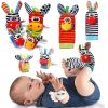 Baby Toys; For Infant Todder Cute Stuffed Animals Baby Rattle Socks Wrist Baby Rattles Newborn Toys ; Make Sounds Games For Babies