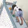 Kids Play Tent - 4 in 1 Teepee Tent with Stool and Climber, Foldable Playhouse Tent for Boys & Girls