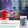 Crystal Diamond Rose Table Lamp Dimmable Remote Touch Control Night Light