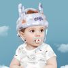 New Grey Forest Antlers Hat Baby Toddler Safety Anti-collision And Anti-fall Cap