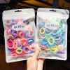 2Bag/set Baby Girl Elastic Hair Bands Multicolor Kids Ponytail Holder Rubber Bands Children Hair Ring Baby Girl Hair Accessories