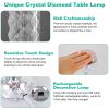 Crystal Diamond Rose Table Lamp Dimmable Remote Touch Control Night Light