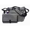 K-Cliffs Unisex Diaper Bag Tote With Changing Pad Travel Baby Boy Girl Bag for Mom & Dad Gray Heather, Adults