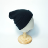 Black Warm Solid Color Knitted Beanies Hat for Boys Girls