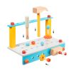 ROBUD Wooden Workbench Set for Kids Toddlers, Pretend Play Construction Toys Kit Gift for Girls & Boys