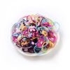 40Pcs/Set Cute Flowers Bows Baby Elastic Hair Bands Cartoon Girls Hair Ties Kids Hair Accessories