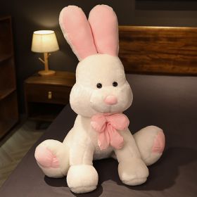 American Rabbit Plush Toy Bonnie Long Eared Rabbit Figurine Doll Large Cute Ragdoll (Option: White-50cm)