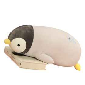 Creative Marine Animal Penguin Plush Toy (Option: White And Gray-55cm)