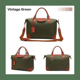 Large Capacity Tote Multifunctional Waterproof Mother And Baby Bag (Option: Vintage Green-16 Inch)