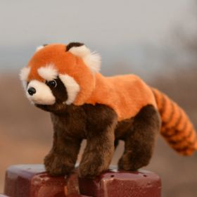 Bendable Plush Toy Animal Doll With Aluminum Wire On All Four Limbs (Option: Red Panda)