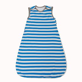 Baby Sleeveless Sleeping Bag Thin (Option: Blue Stripe-75to105cm)