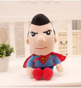 Disney Anime Plush Toy Spiderman Doll Marvel Avengers Soft Dress Hero Captain America Iron Man Christmas Gift (Height: 27cm, Color: Superman)