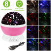 LED Star Sky Projector Night Light Kids Rotating Starry Night Lamp USB Sleep Light Xmas Gift