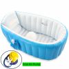 Baby Inflatable Bathtub; Portable Toddler Bathtub Baby Bath Tub Foldable Travel Tub with Air Pump