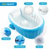 Baby Inflatable Bathtub; Portable Toddler Bathtub Baby Bath Tub Foldable Travel Tub with Air Pump