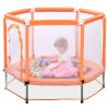 55' Toddlers Trampoline with Safety Enclosure Net and Balls, Indoor Outdoor Mini Trampoline for Kids