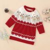 Baby Girl Embroidered Pattern Long Sleeve Autumn New Style Christmas Dress