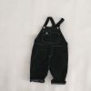 Baby Boy And Girl Solid Color Design Strap Rompers