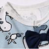 Baby Boy Dinosaur Pattern Bow Tie Patched Design Snap Button Romper Jumpsuit