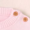 Baby Cartoon Panda Embroidered Pattern Contrast Design Cute Sweater